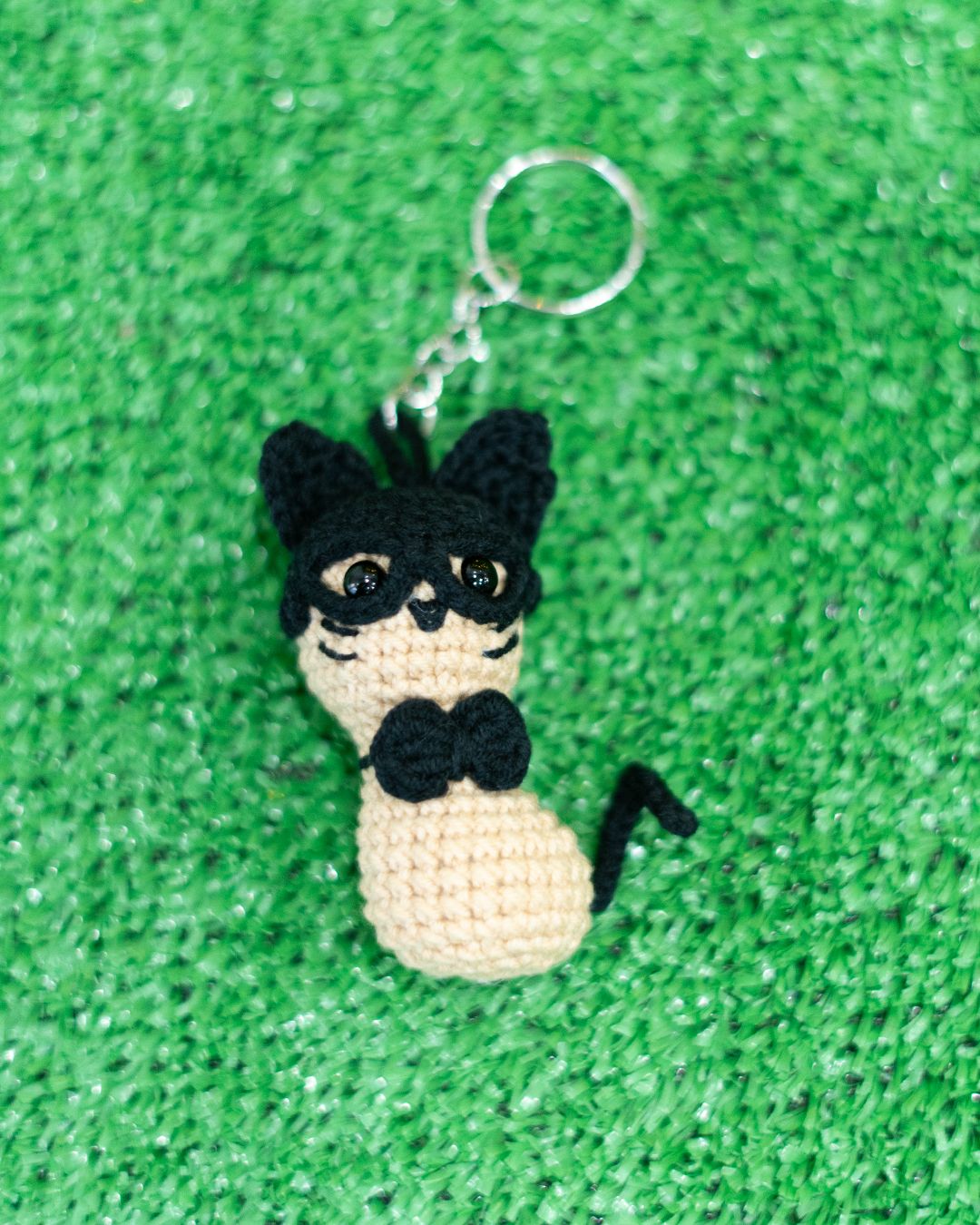 Batman - cat inspired crochet pattern - Amigrumi Keychain PDF