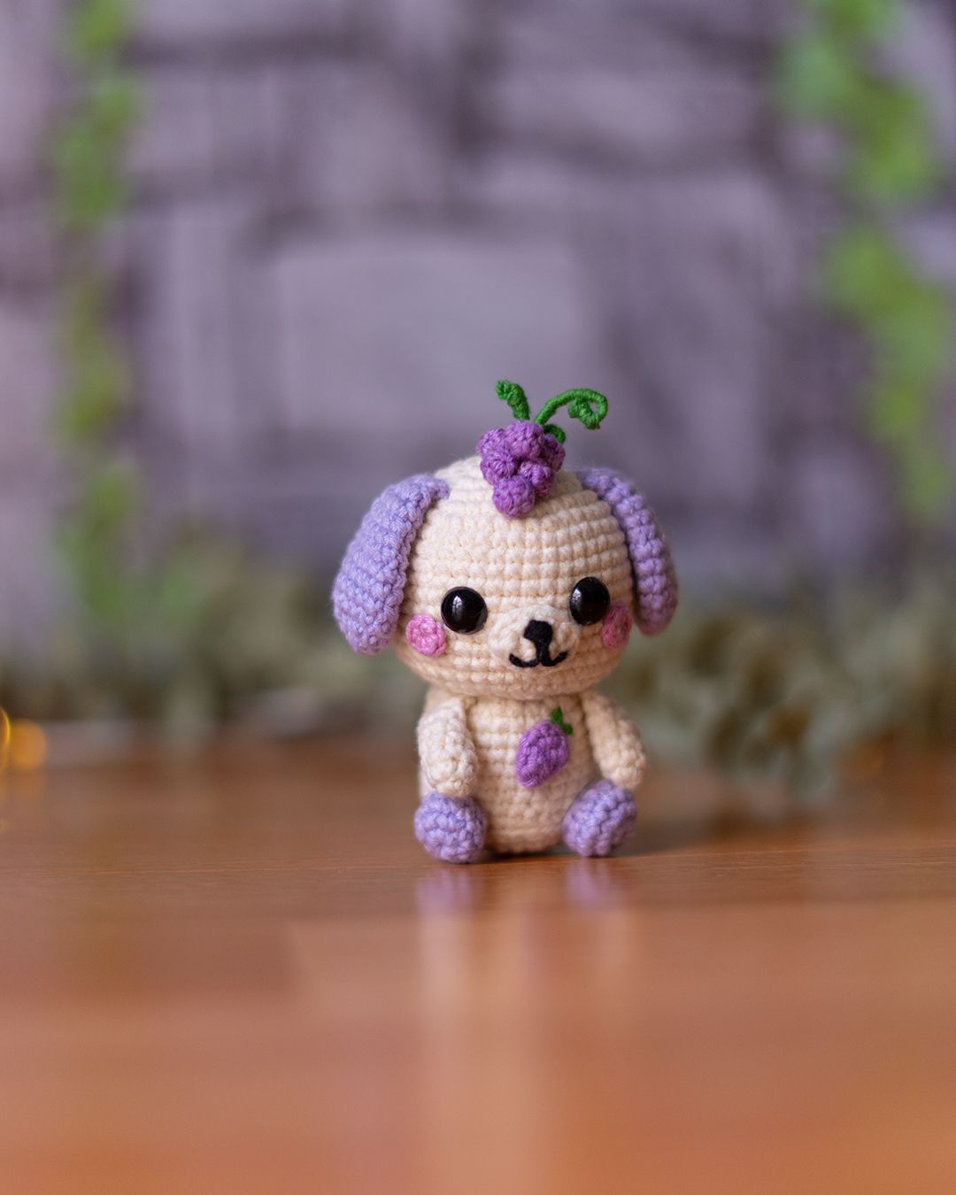 Fruit Friends Crochet Pattern PDF – 3-in-1 Amigurumi Set: Strawberry Bunny, Grape Puppy & Blueberry Bear 