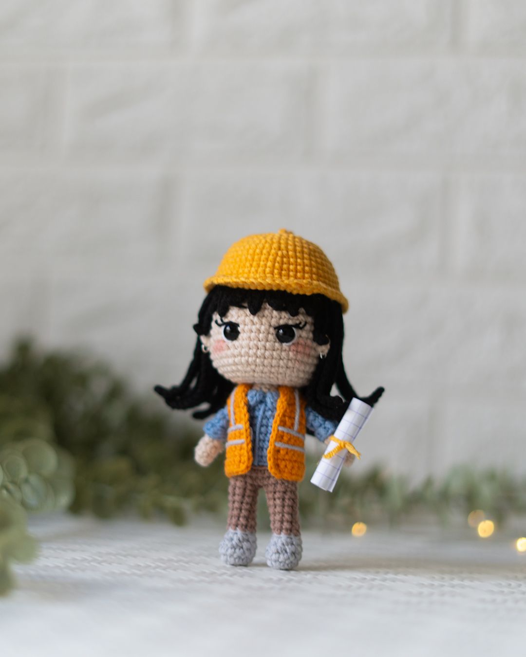 Engineer - Female Engineer crochet pattern - Amigrumi Doll PDF