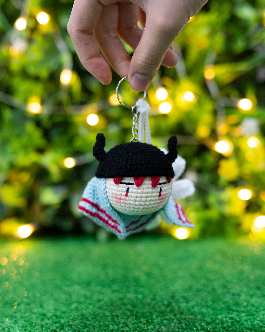 G-Dragon - K-Pop crochet pattern - Amigrumi keychain PDF