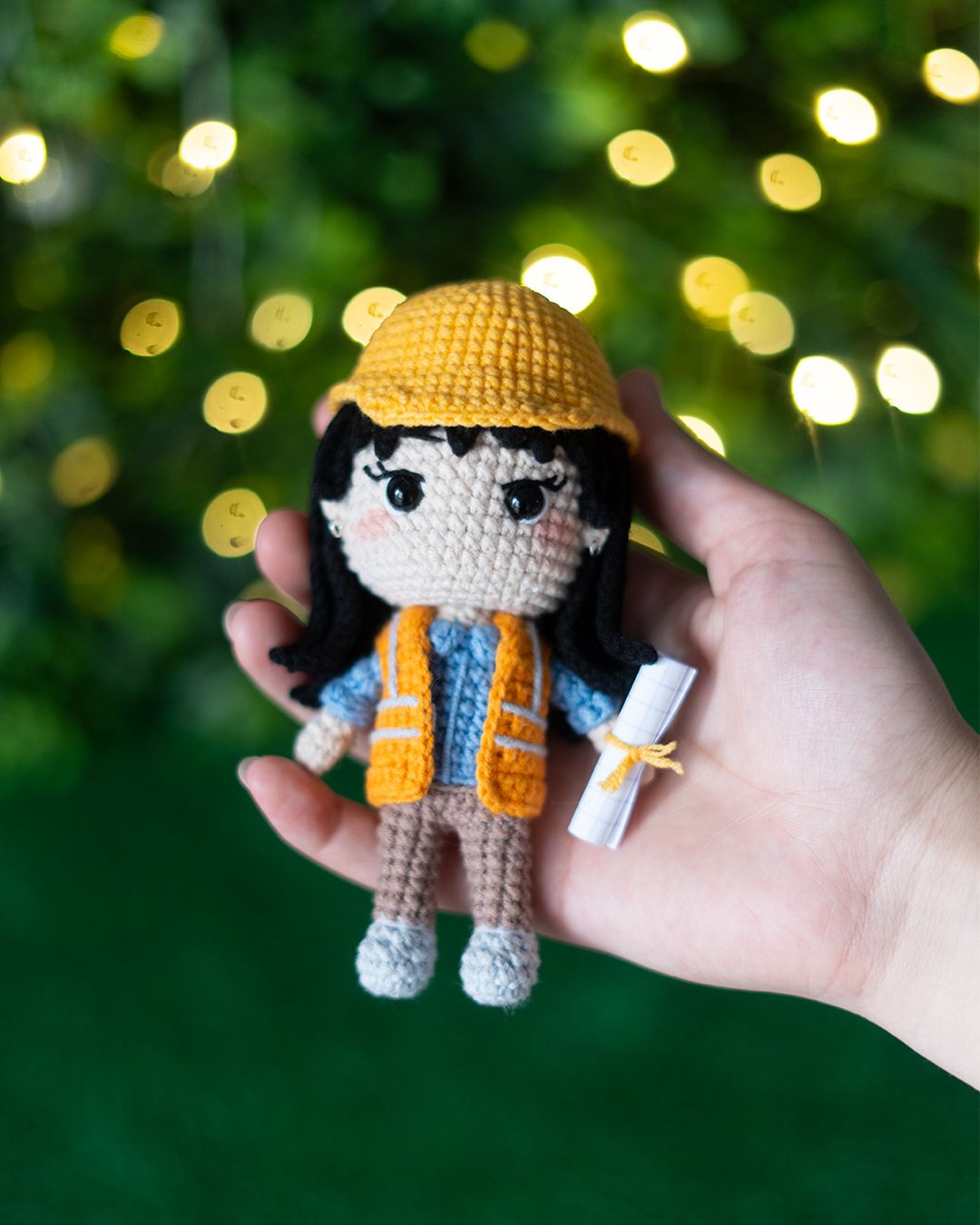 Engineer - Female Engineer crochet pattern - Amigrumi Doll PDF
