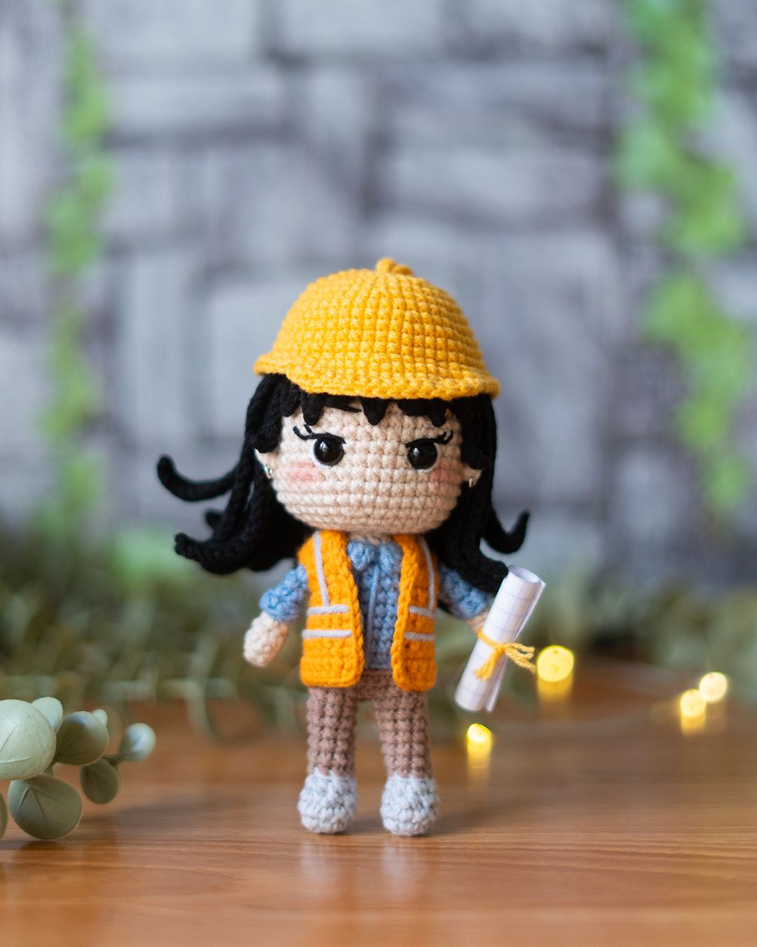 Engineer - Female Engineer crochet pattern - Amigrumi Doll PDF