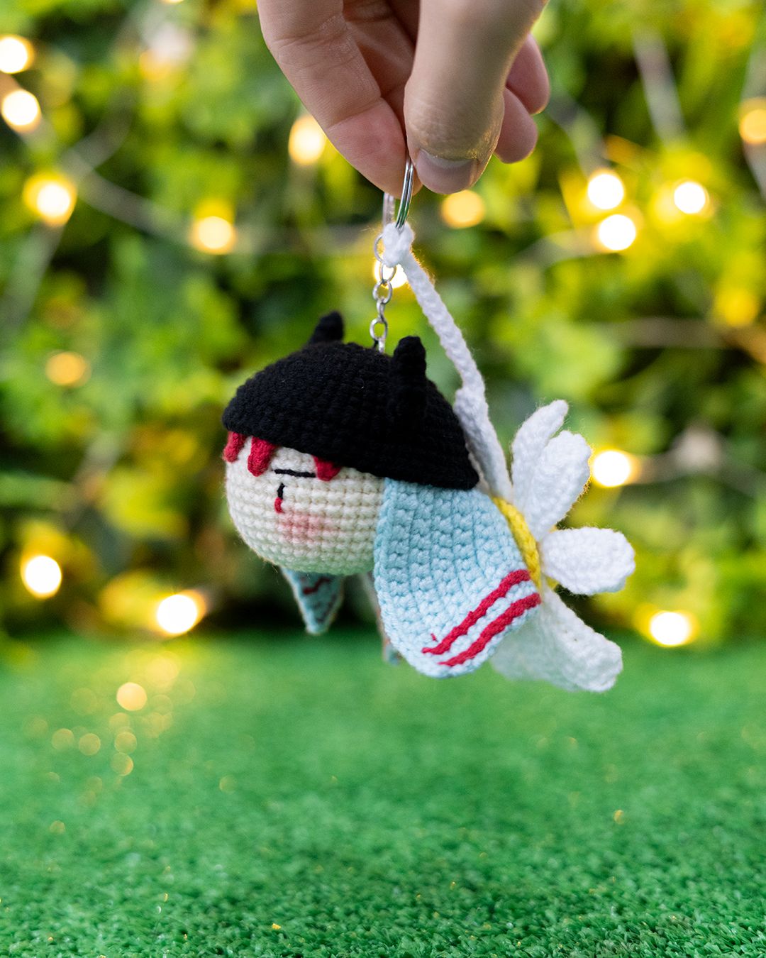 G-Dragon - K-Pop crochet pattern - Amigrumi keychain PDF