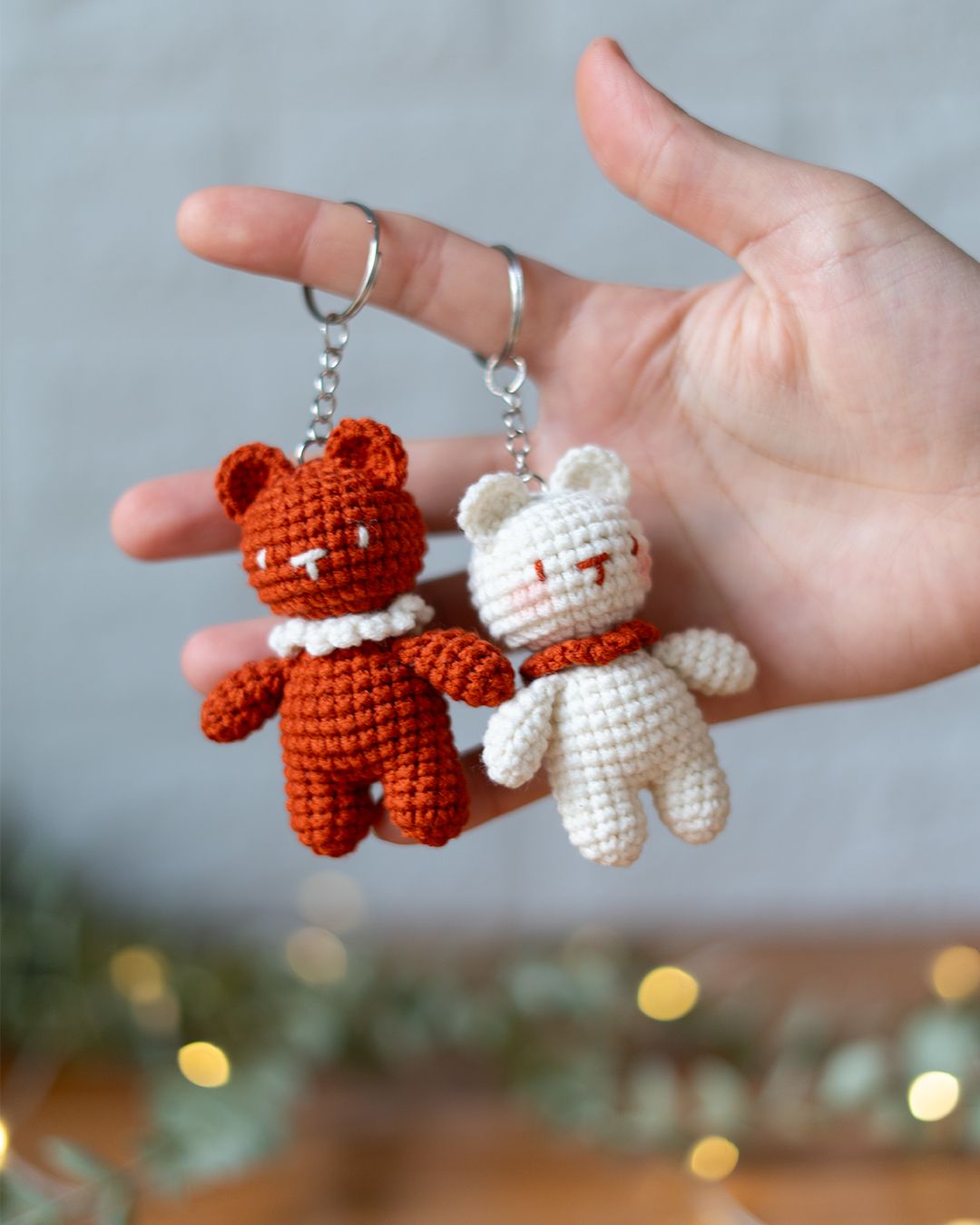 Mini bears - Cute Teddy Pair crochet pattern - Amigrumi Doll PDF