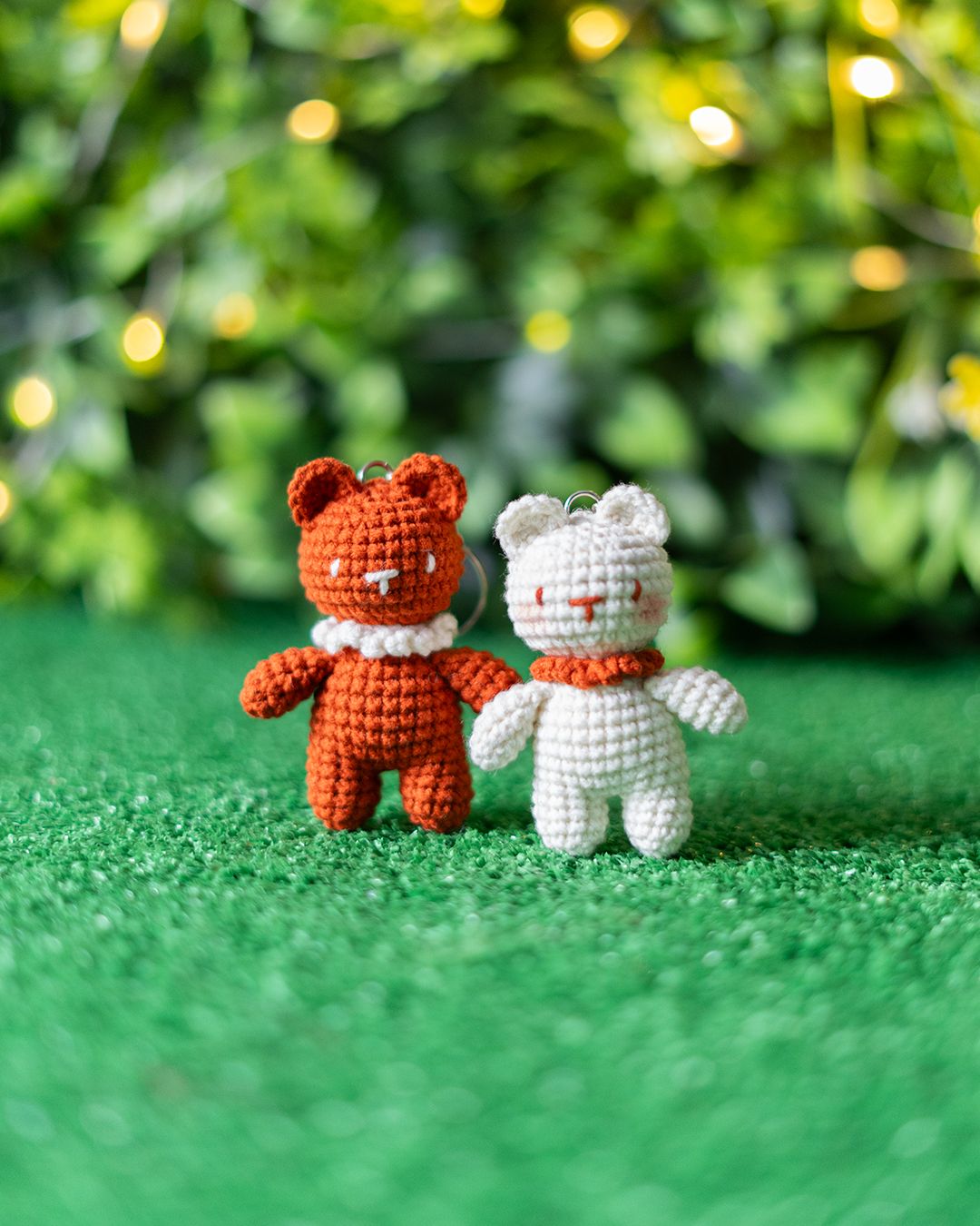Mini bears - Cute Teddy Pair  crochet pattern - Amigrumi Doll PDF