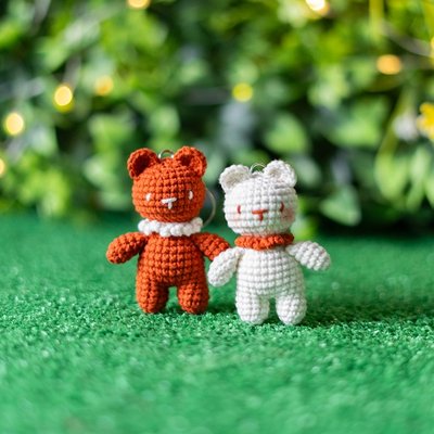 Mini bears - Cute Teddy Pair crochet pattern - Amigrumi Doll PDF