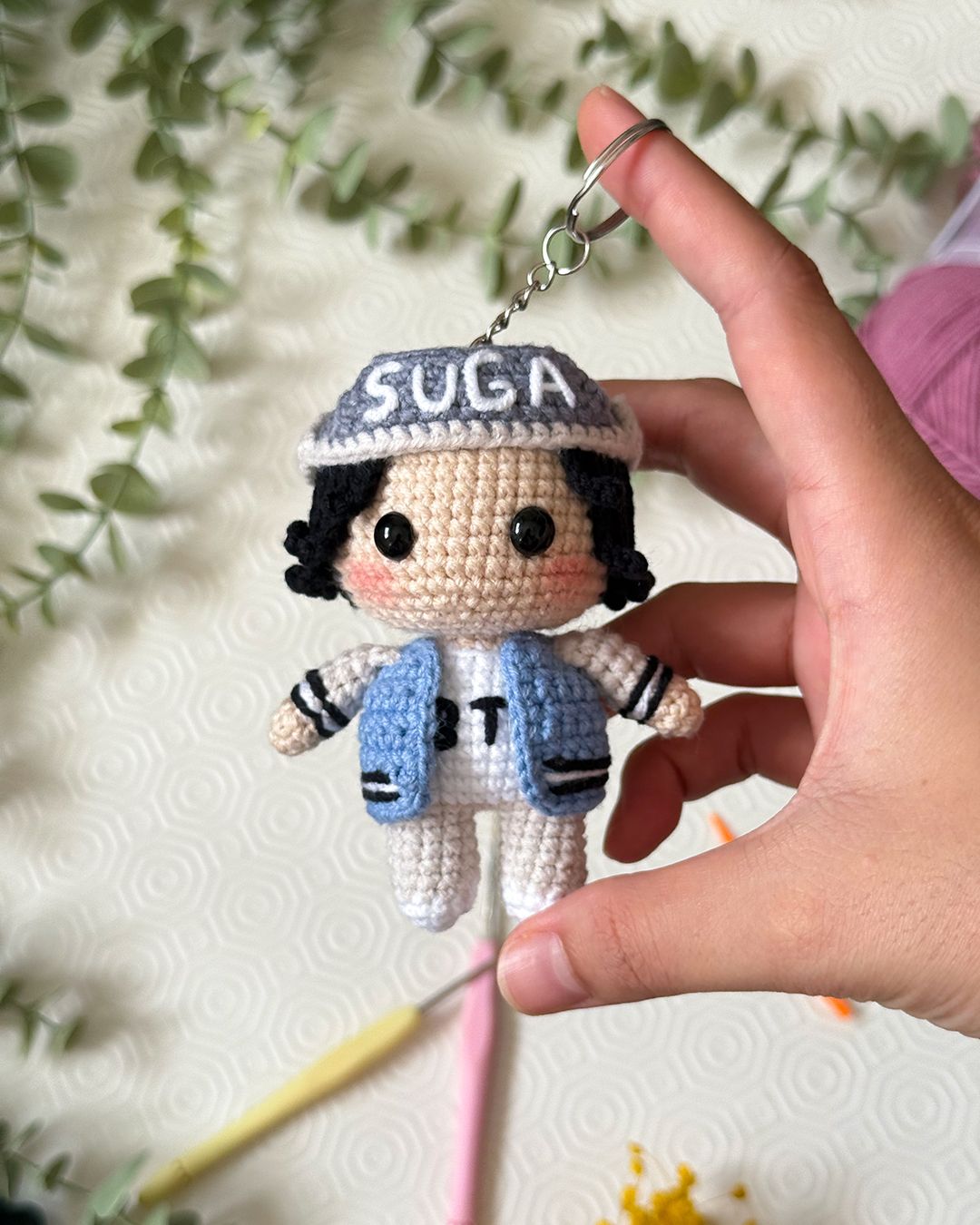 Suga - BTS crochet pattern - Amigrumi Doll PDF - Beginner friendly