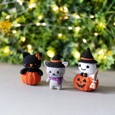 Halloween crochet pattern - Amigrumi Doll PDF