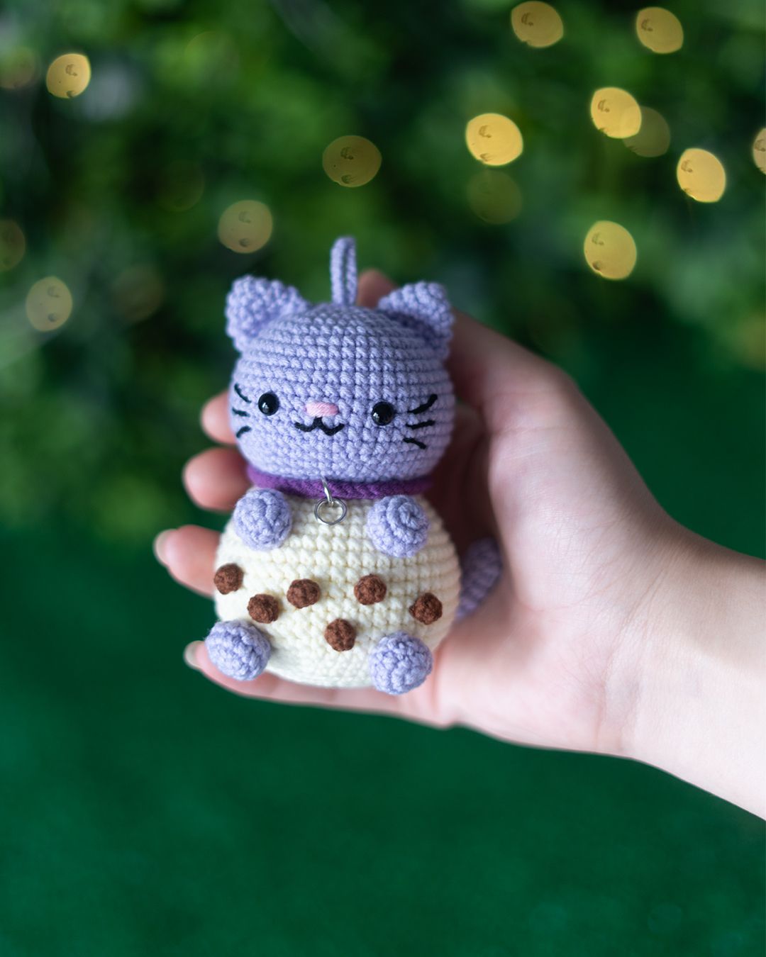 Chibi Boba Cat - Bubble Tea Cat crochet pattern - Amigrumi Doll PDF