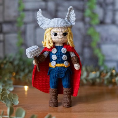 Thor - God of Thunder crochet pattern - Amigrumi Doll PDF