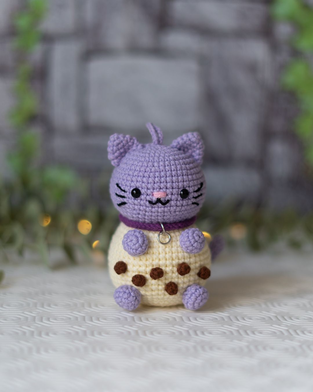 Chibi Boba Cat - Bubble Tea Cat crochet pattern - Amigrumi Doll PDF