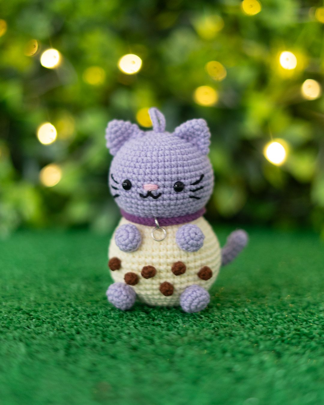 Chibi Boba Cat - Bubble Tea Cat crochet pattern - Amigrumi Doll PDF