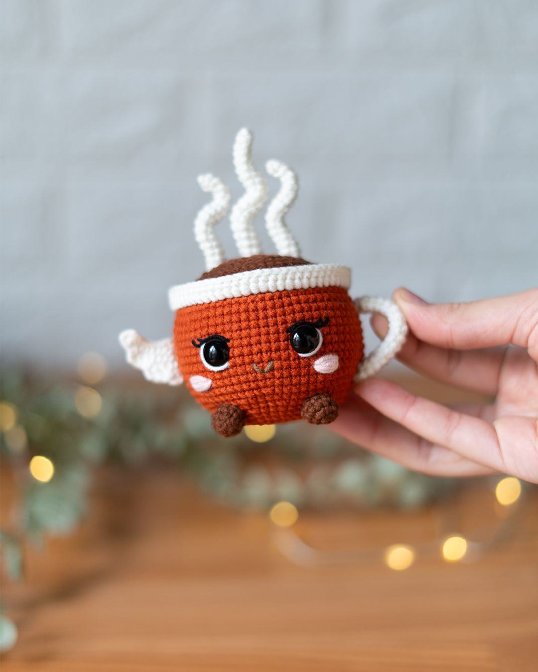 Coffee Cup - cute crochet pattern - Amigrumi Doll PDF