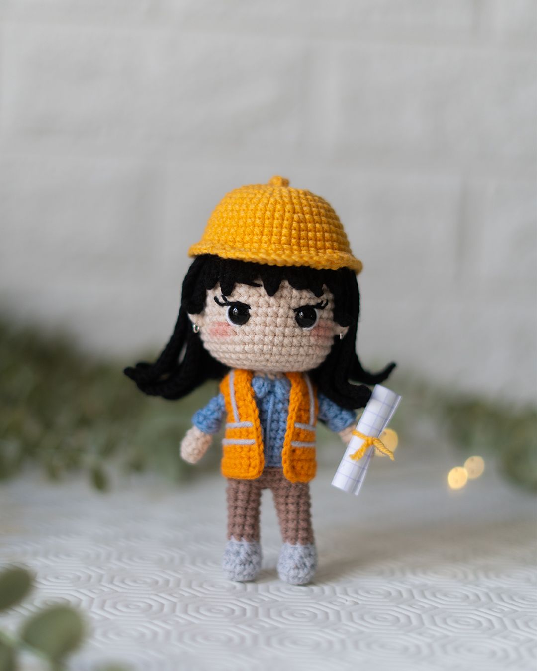 Engineer - Female Engineer crochet pattern - Amigrumi Doll PDF