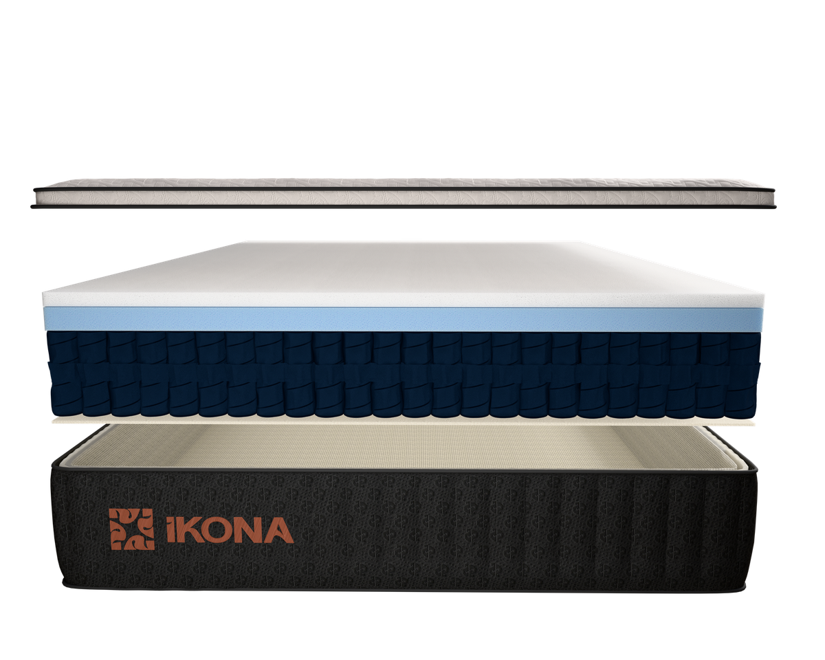 Ikona Térrava 12 Medium-Plush mattress front view of layers