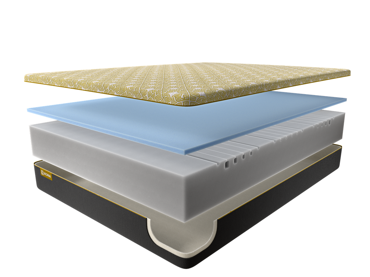 Ikona Solara 10 Firm mattress corner view of layers