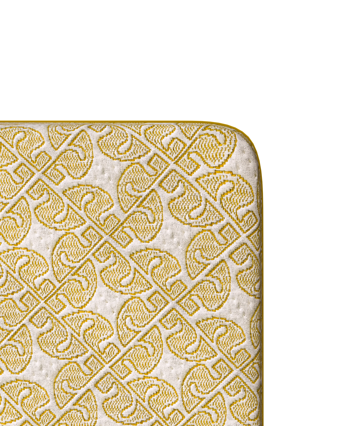 Ikona Solara 12 Plush mattress close up view of mattress corner from above