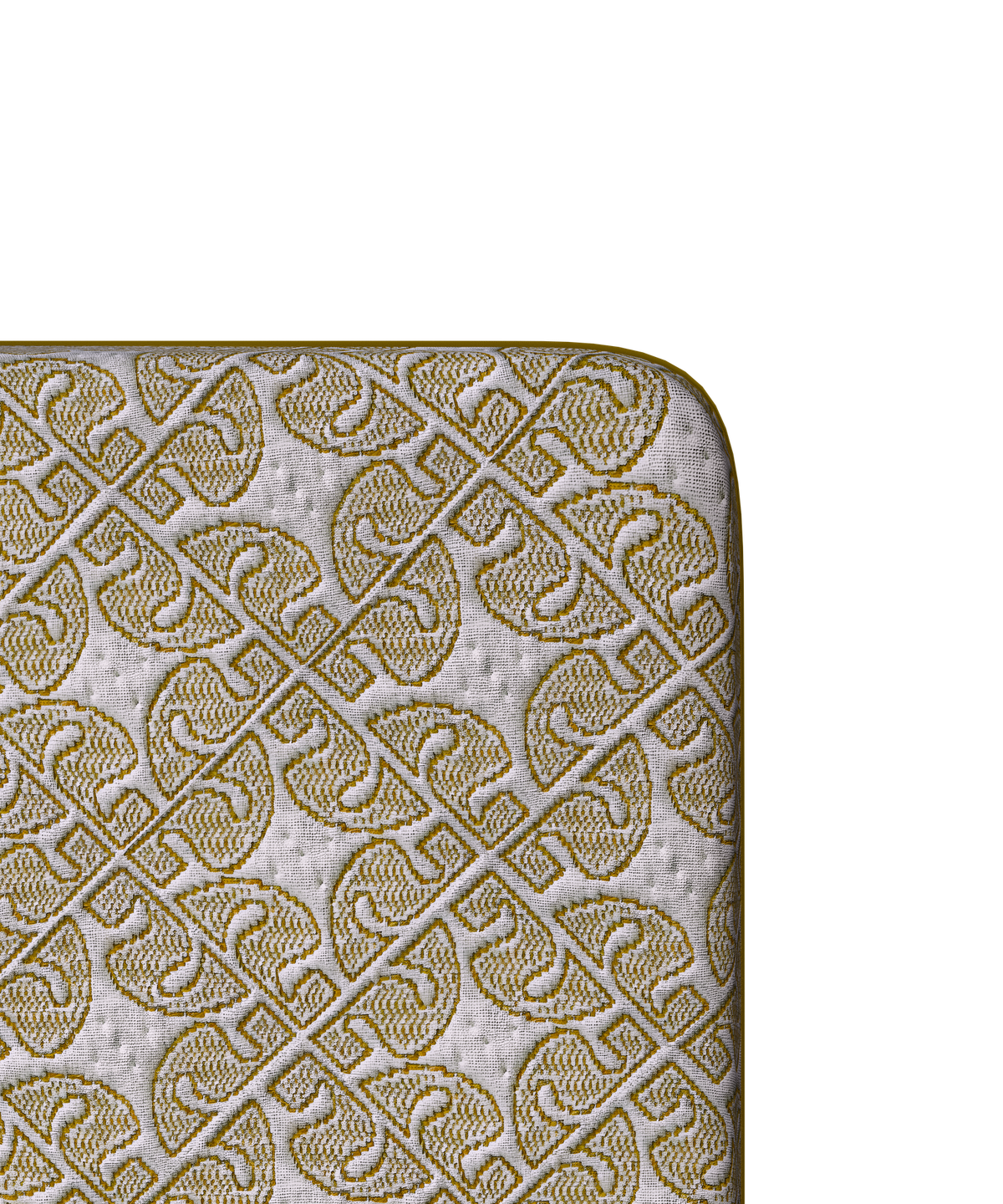 Ikona Solara 11 Medium-Plush mattress close up view of mattress corner from above
