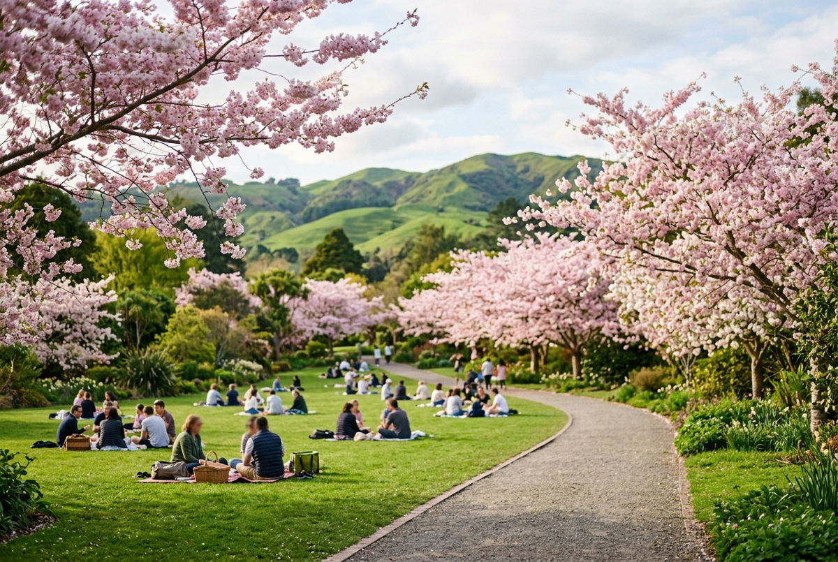 ニュージーランドの桜