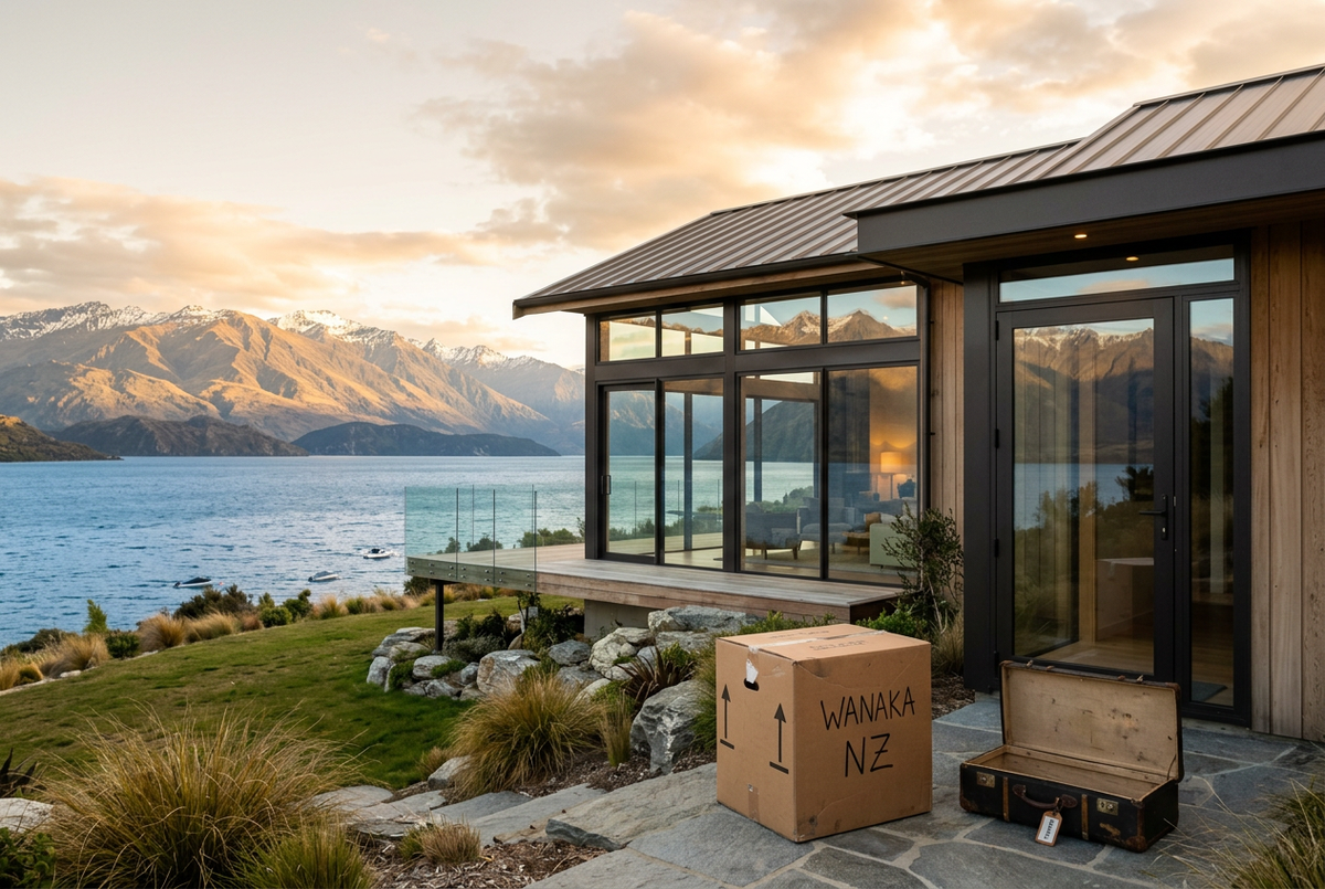 ワナカ湖畔の家(NZ移住のイメージ)