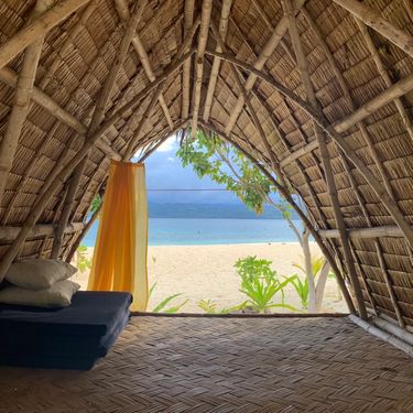 View from a bamboo hut