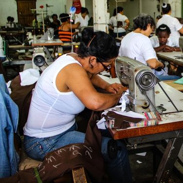 Women in a sewing factory