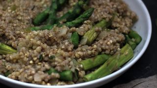 Buckwheat with asparagus