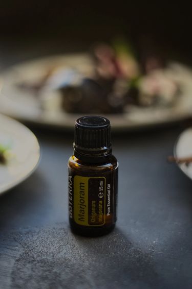 Bottle of Marjoram essential oil