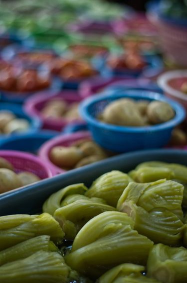 Fresh fruit and veg market in Asia