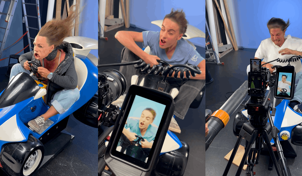 Making of der Motive für die Ufdroht Kampagne „Vollgasfaser“