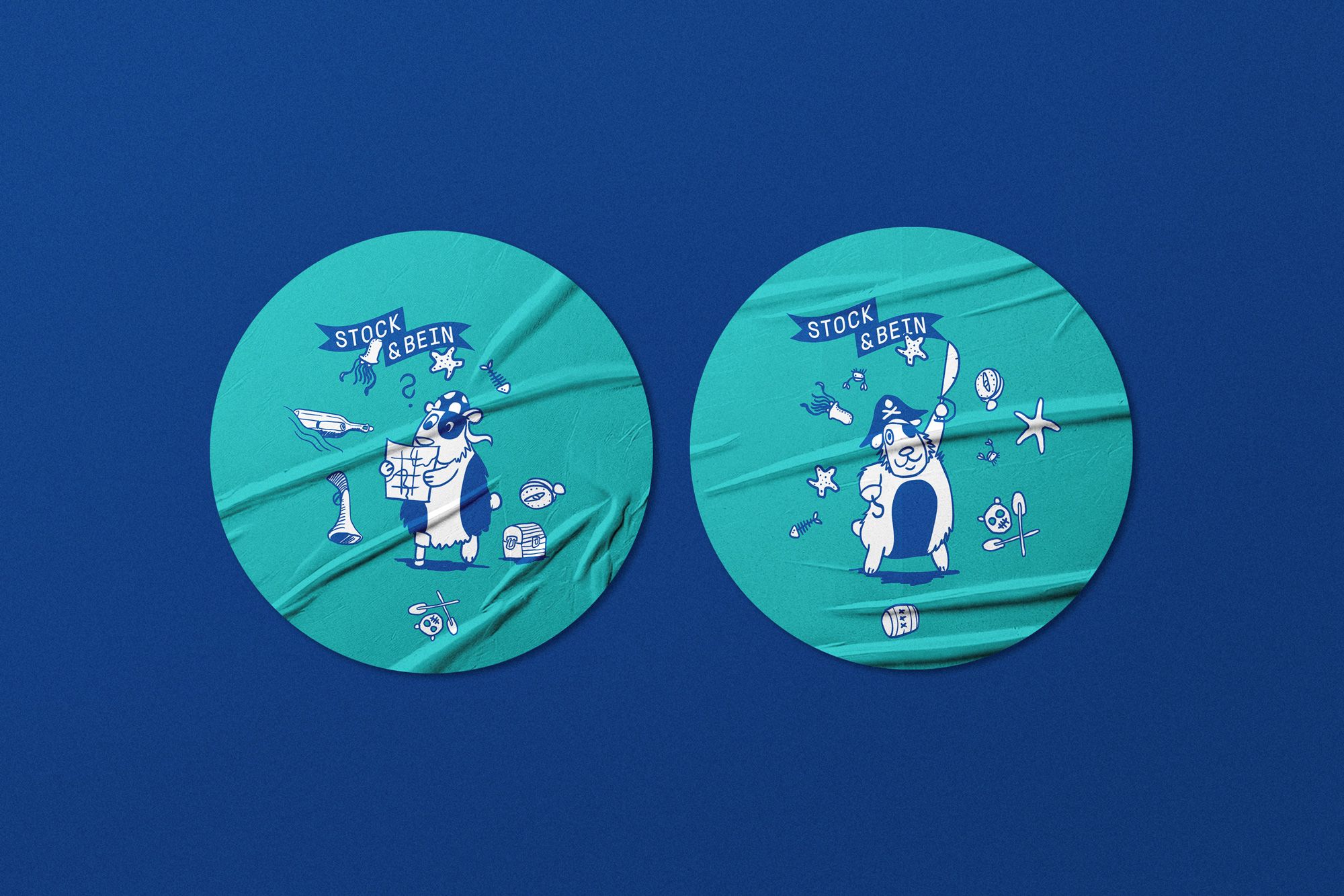 Stock & Bein Piratenbande Illustration