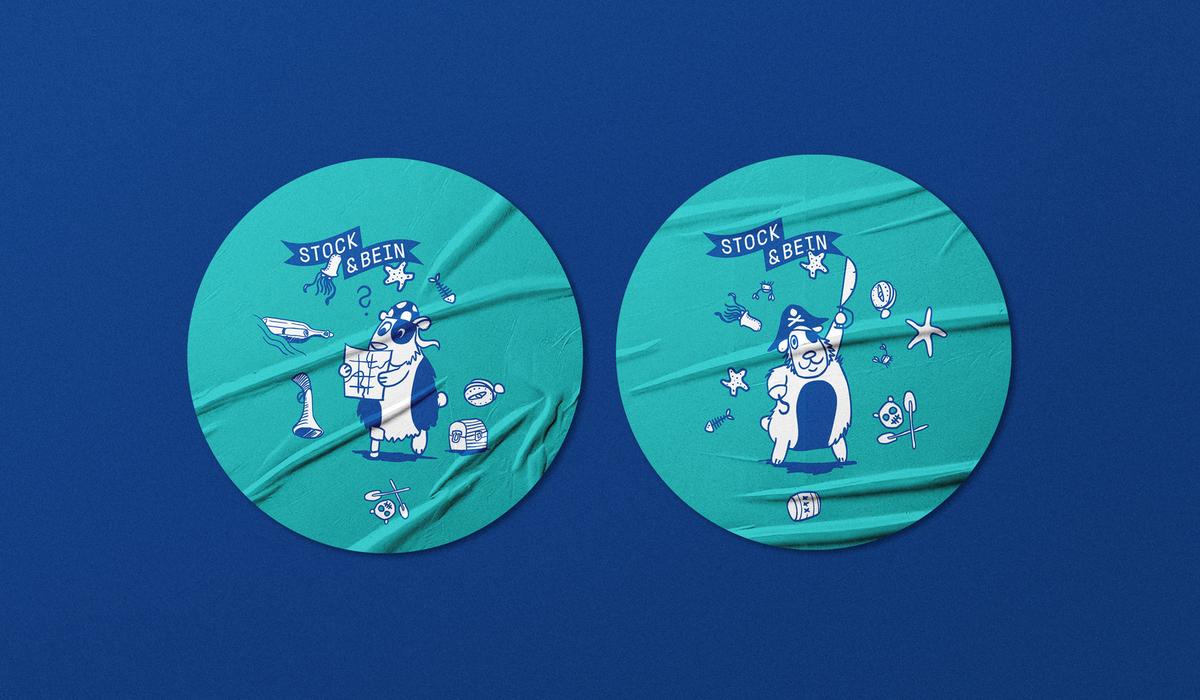 Stock & Bein Piratenbande Illustration