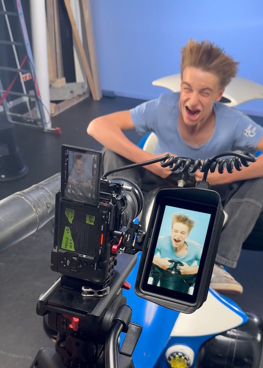 Making of der Motive für die Ufdroht Kampagne „Vollgasfaser“