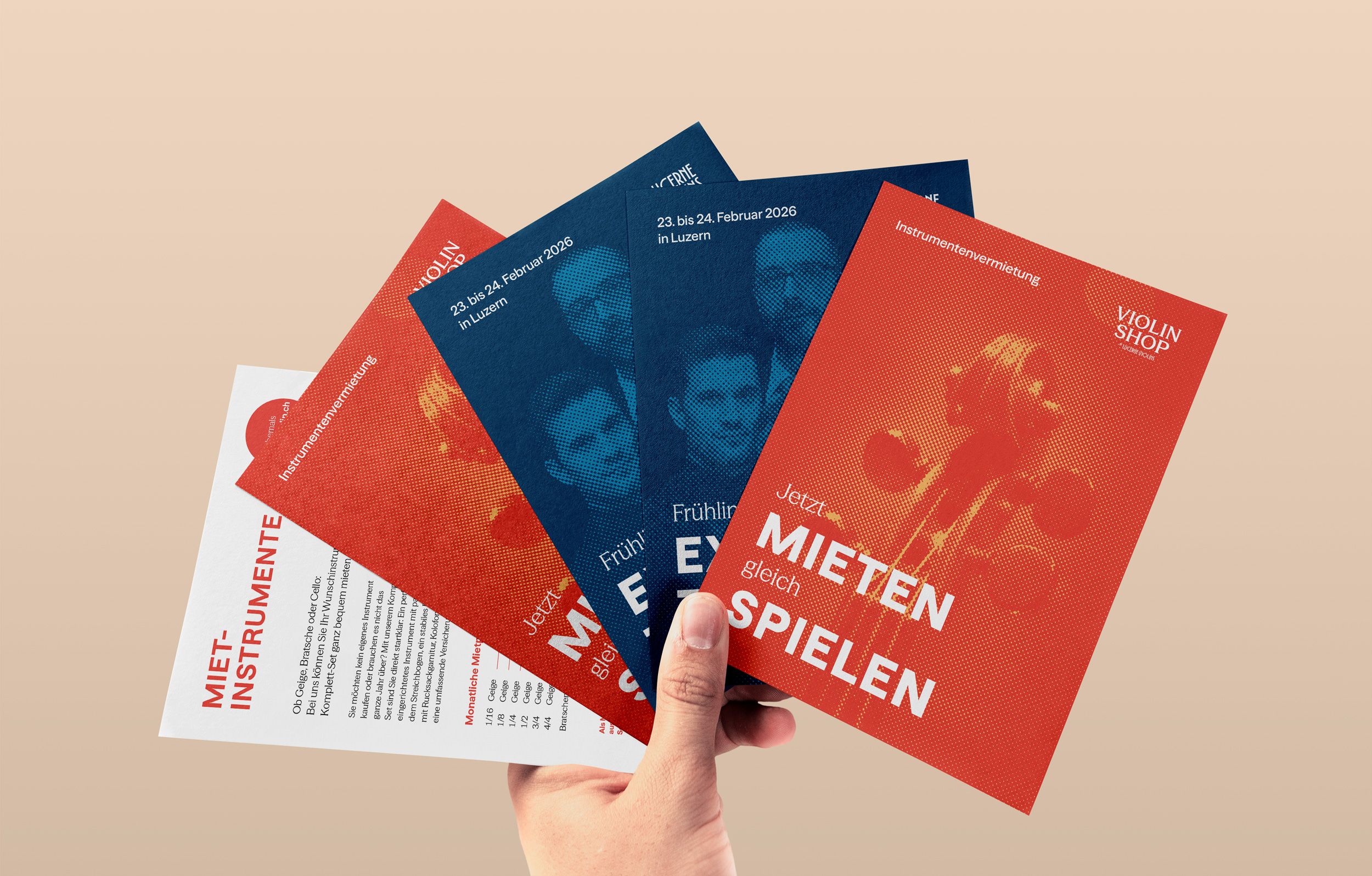 Postkarten für Lucerne Violins
