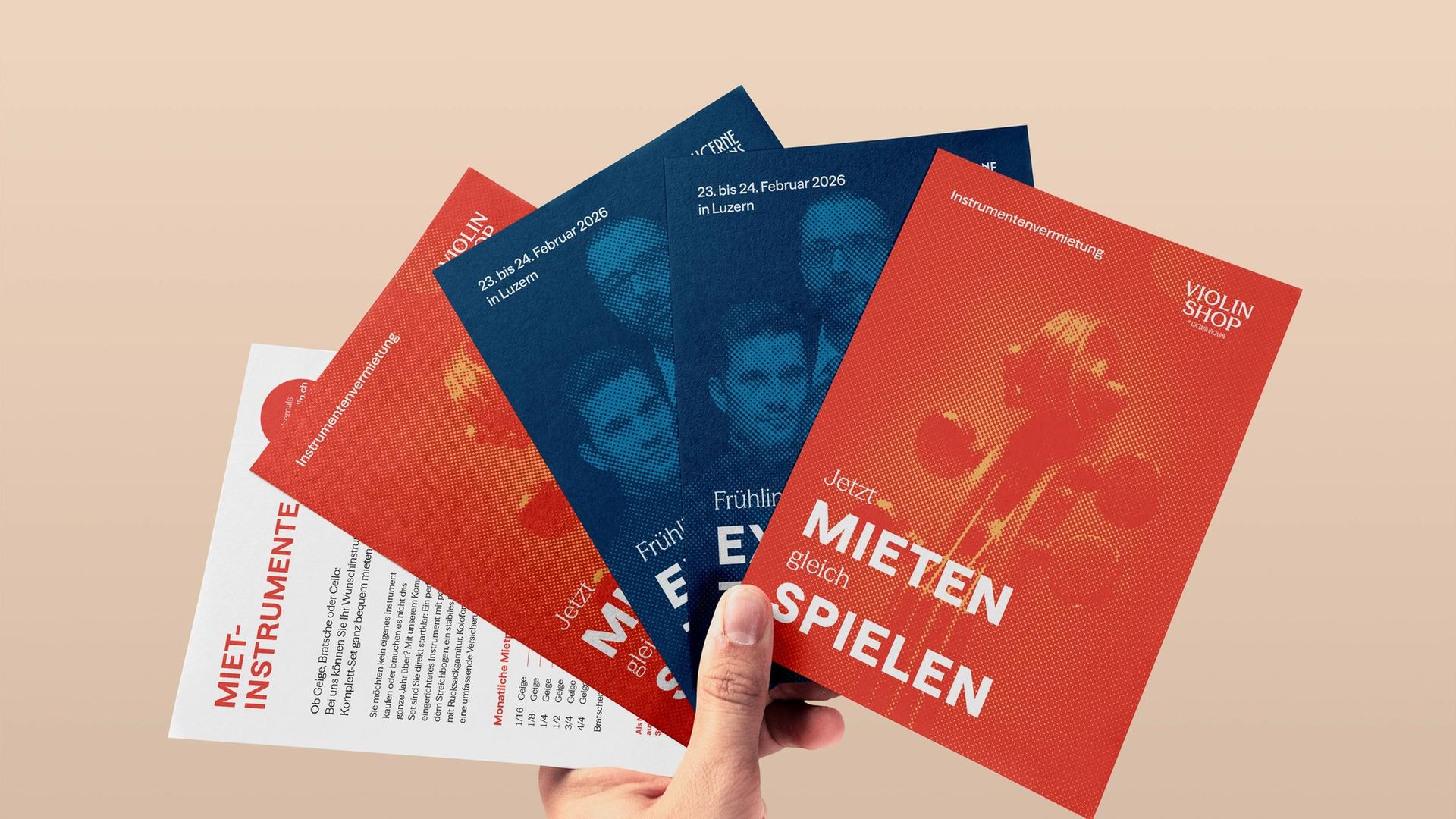 Postkarten für Lucerne Violins