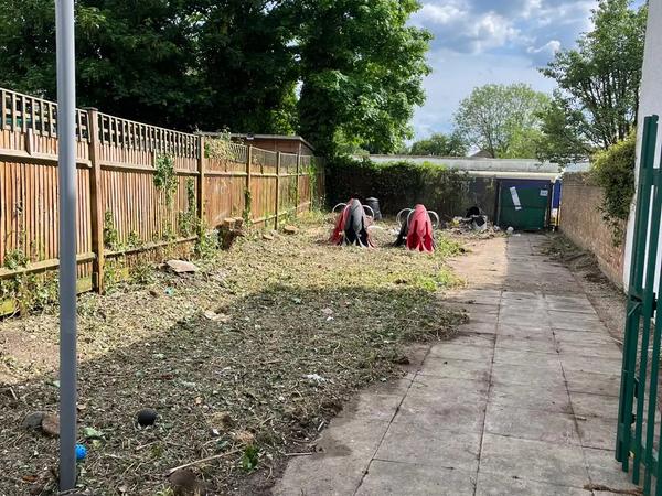After site clearance — School Ground Site Clearance — Harefield Junior School in Hillingdon