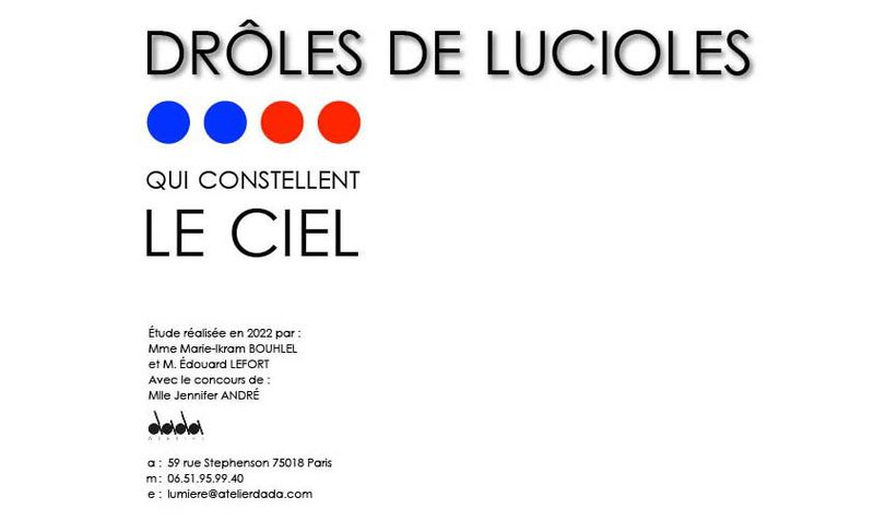 « Drôles de lucioles » — Une œuvre aérienne lumineuse pour Paris