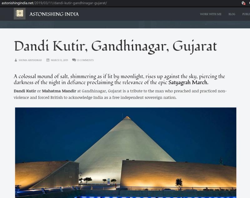 Astonishing India Blog — Dandi Kutir Museum