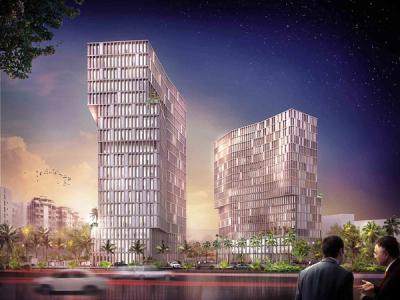 Entrée en portfolio — Mondeal Heights, tours corporatives, Ahmedabad, Inde