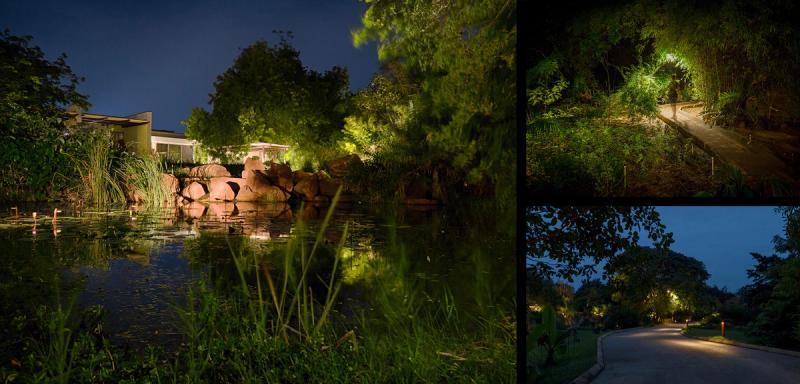 Inauguration  —  Mise en lumière du jardin d’une résidence privée à Koteshwar