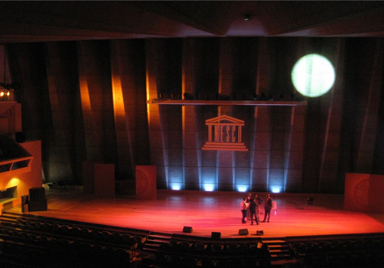 Unesco Big Hall in Paris, France