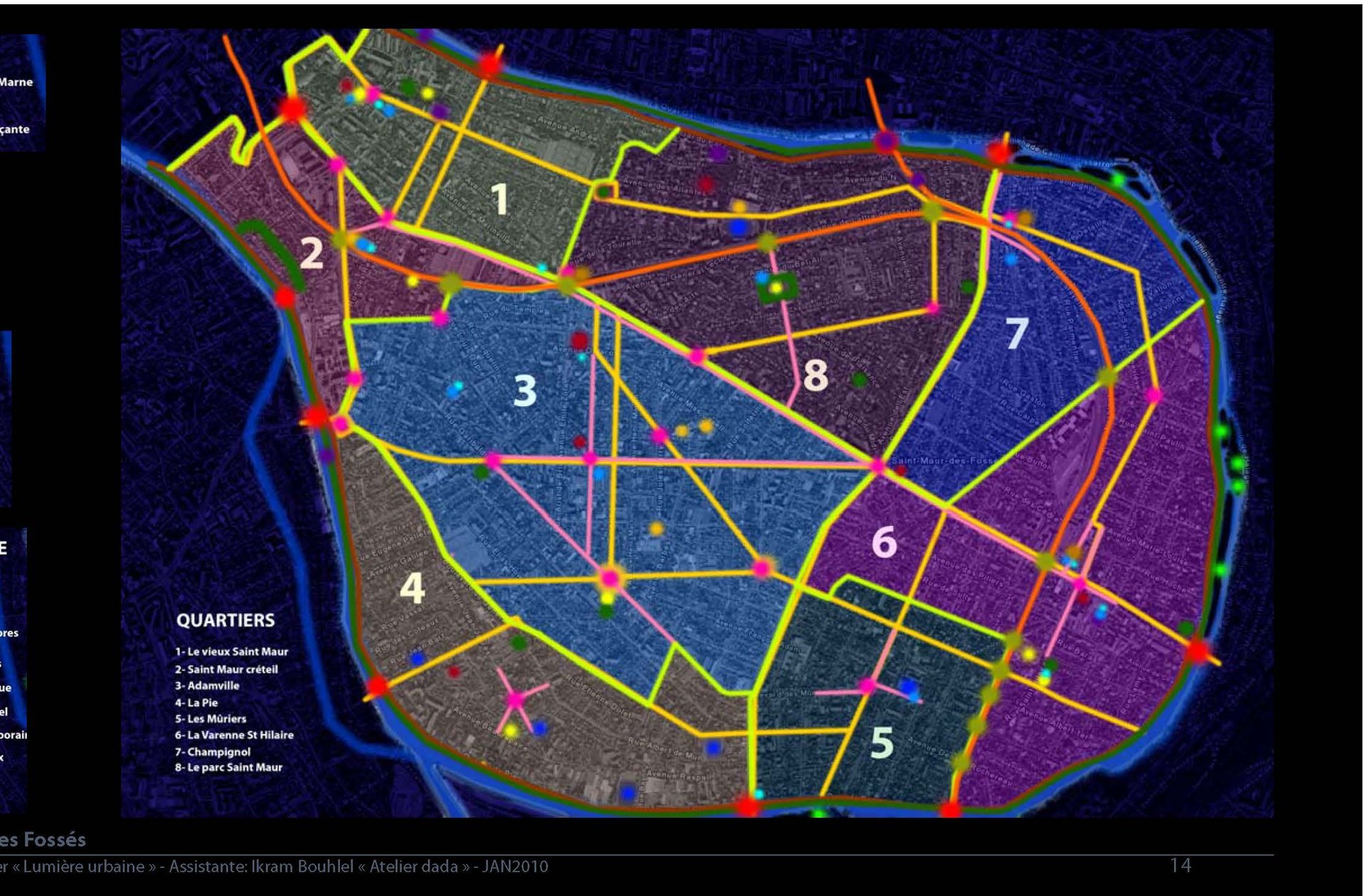 Saint-Maur-des-Fossés - Étude d’urbanisme lumière – vision prospective par l'Atelier dada