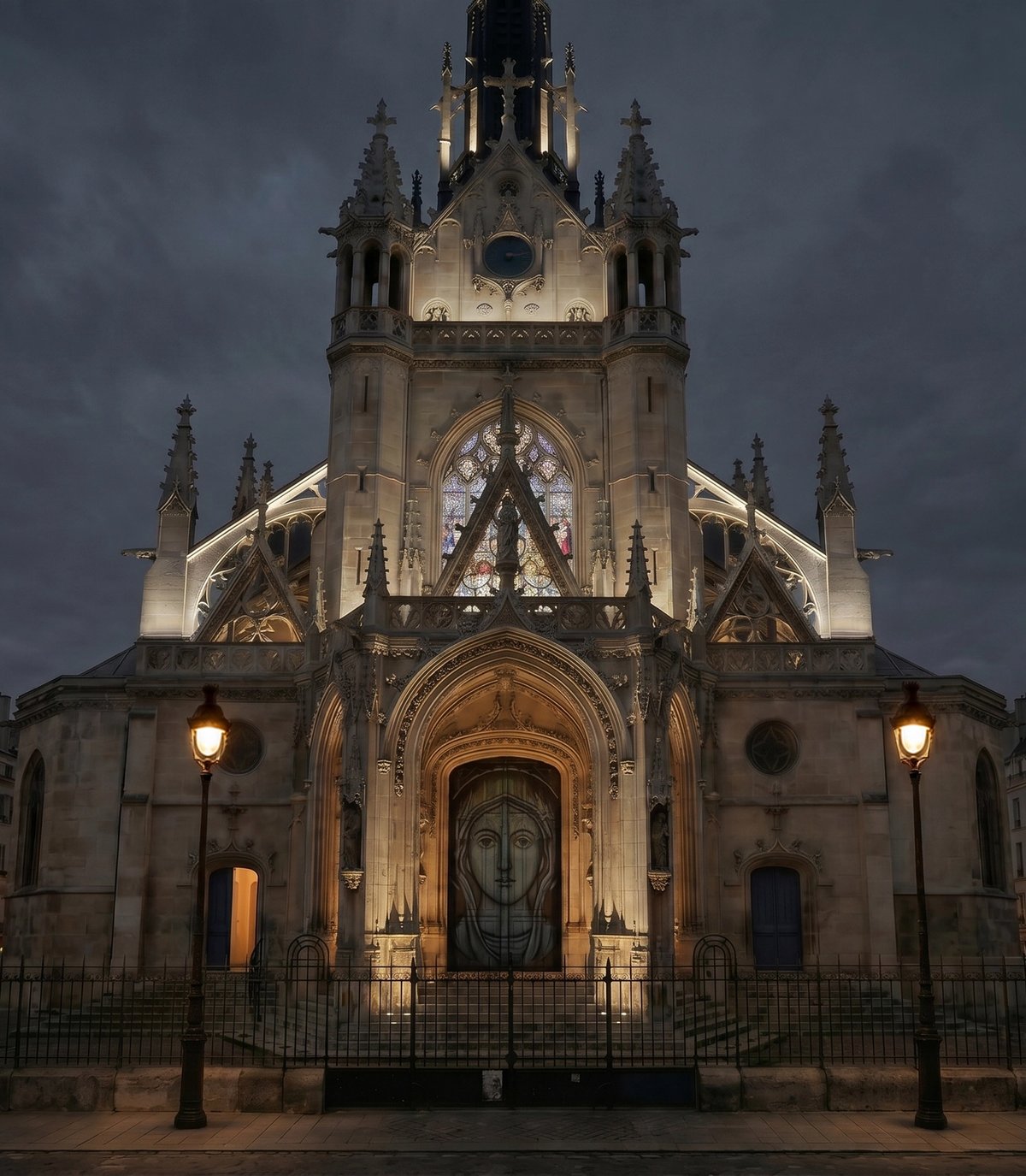 A light at the threshold of the Goutte d’Or  —  Saint-Bernard-de-la-Chapelle