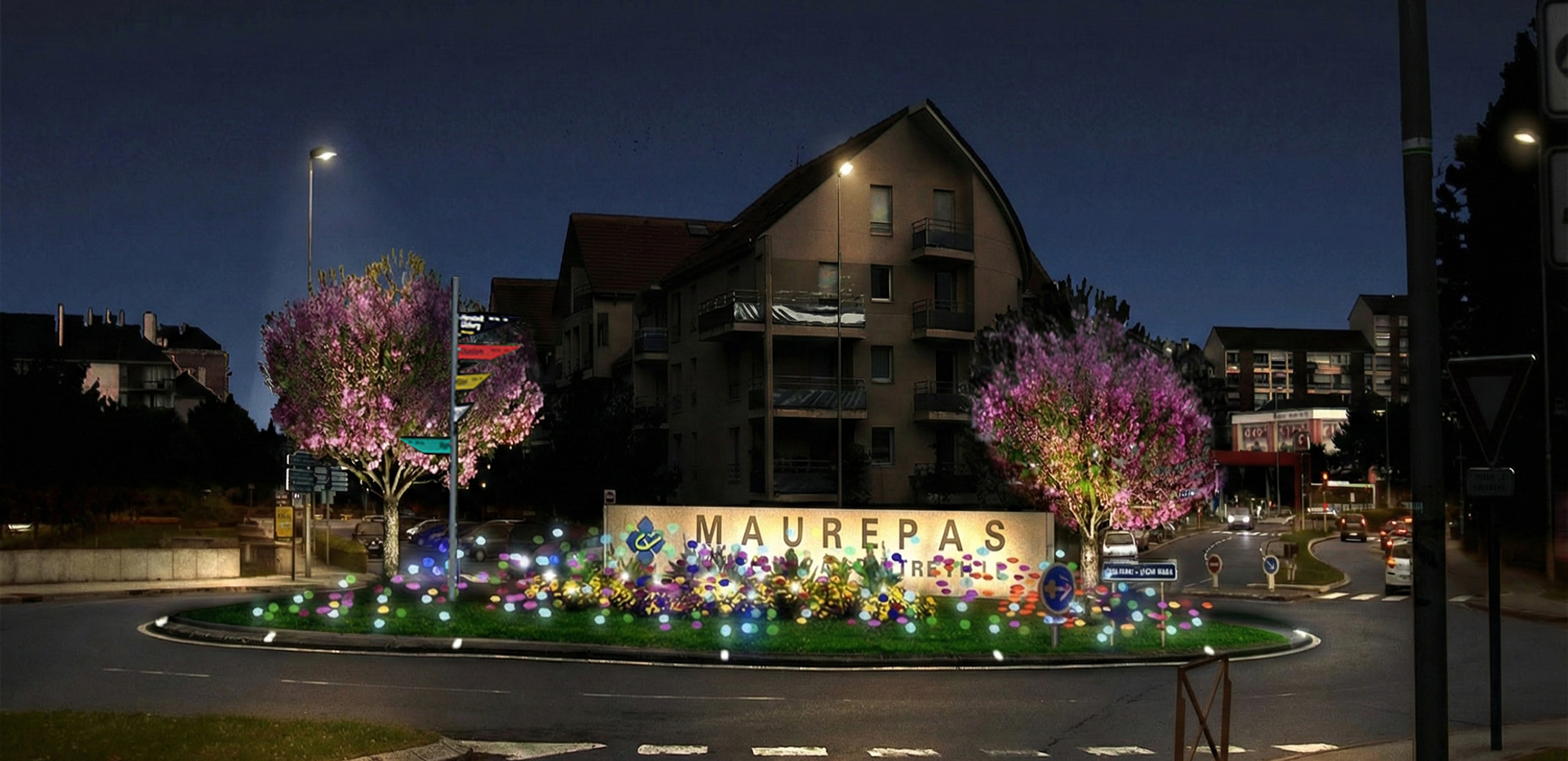 Maurepas city by Night - A Lighting Master Plan © 2011 Atelier dada