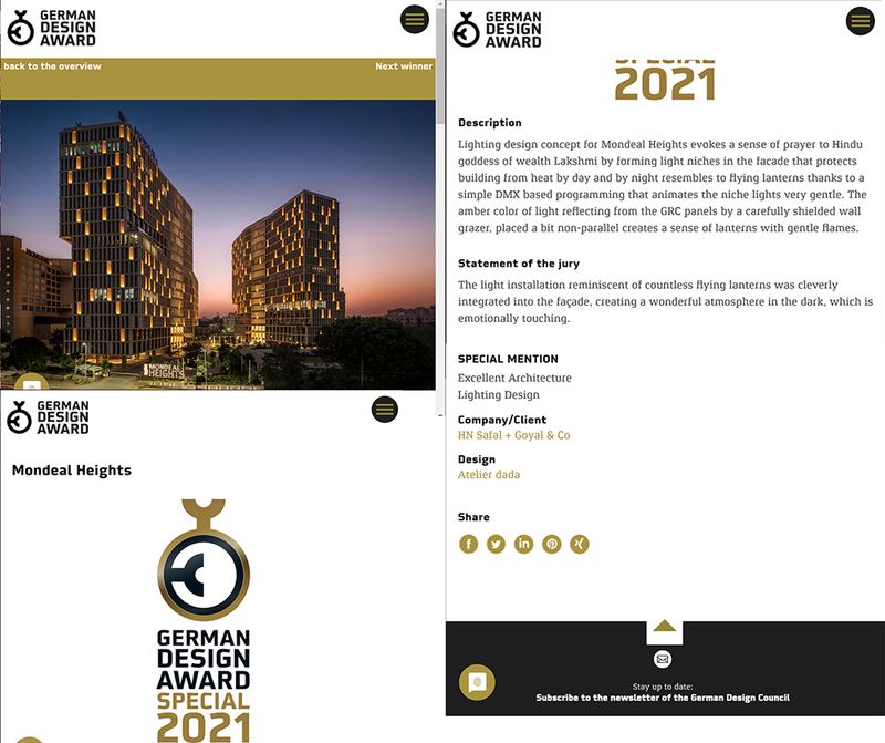German Design Awards — Mondeal Heights