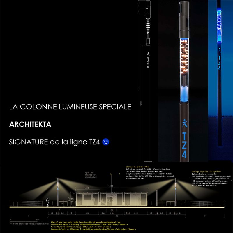 Lancement — Luminaire « Architekta » pour la ligne BHNS TZen 4