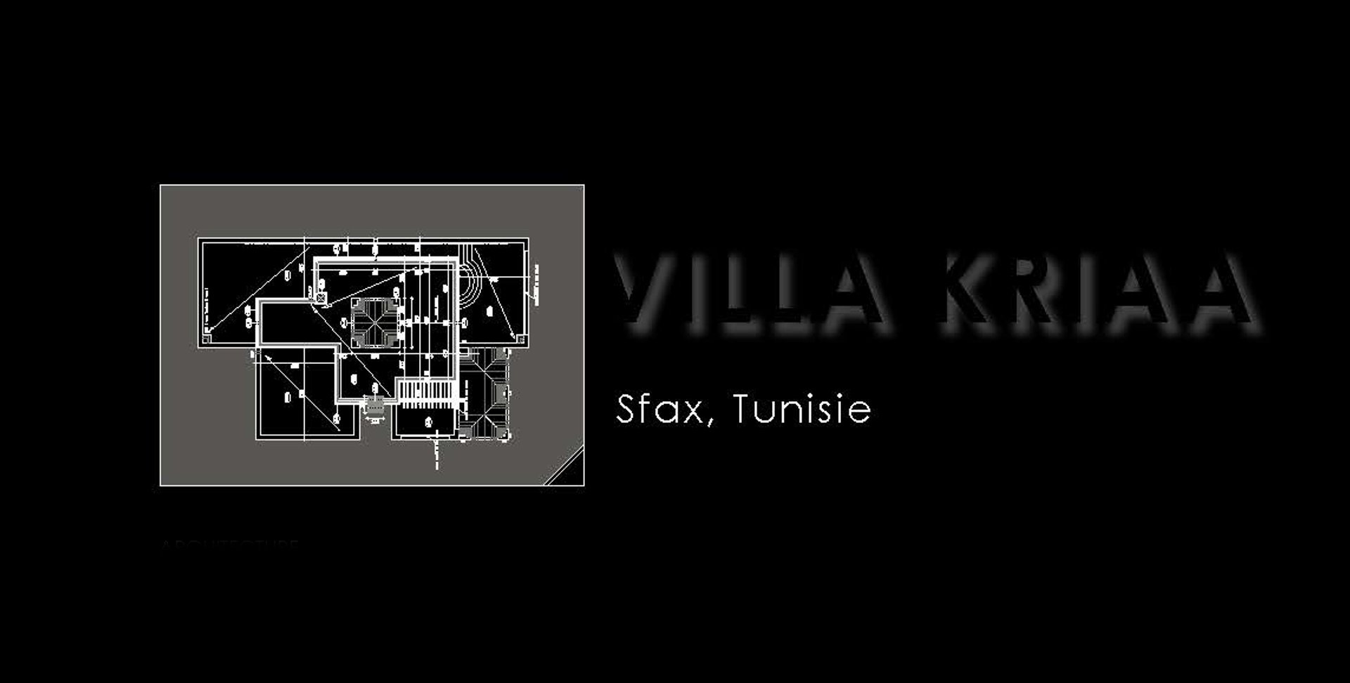 Villa Kriaa - Plans d'exécution - Atelier dada - 2002