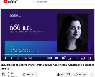 Conférence — dada invitée à l’école d'architecture et d'urbanisme ENAU, Tunis