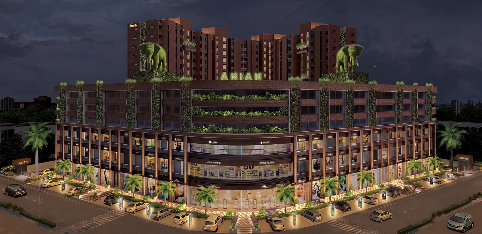 Yash Arian Commercial Center in Ahmedabad © 2017 Atelier dada