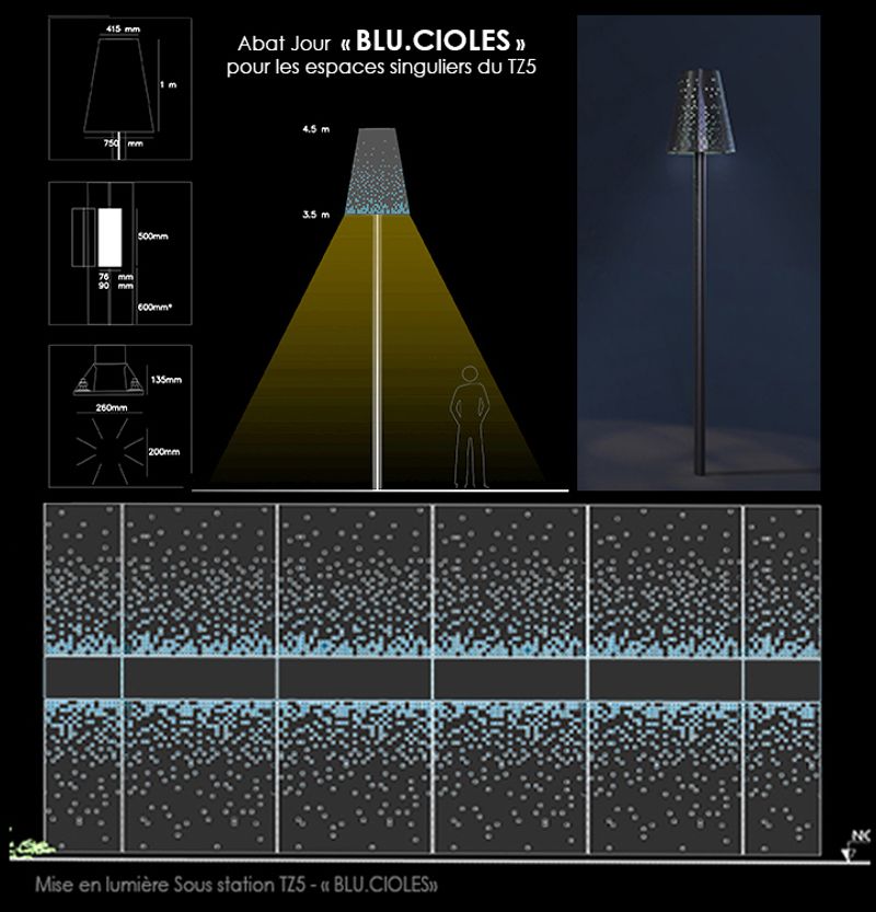 Phase d'Exécution — « BLU.CIOLES », Une lumière hybride pour le projet de ligne BHNS TZen5